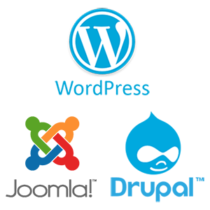 wordpress joomla drupal